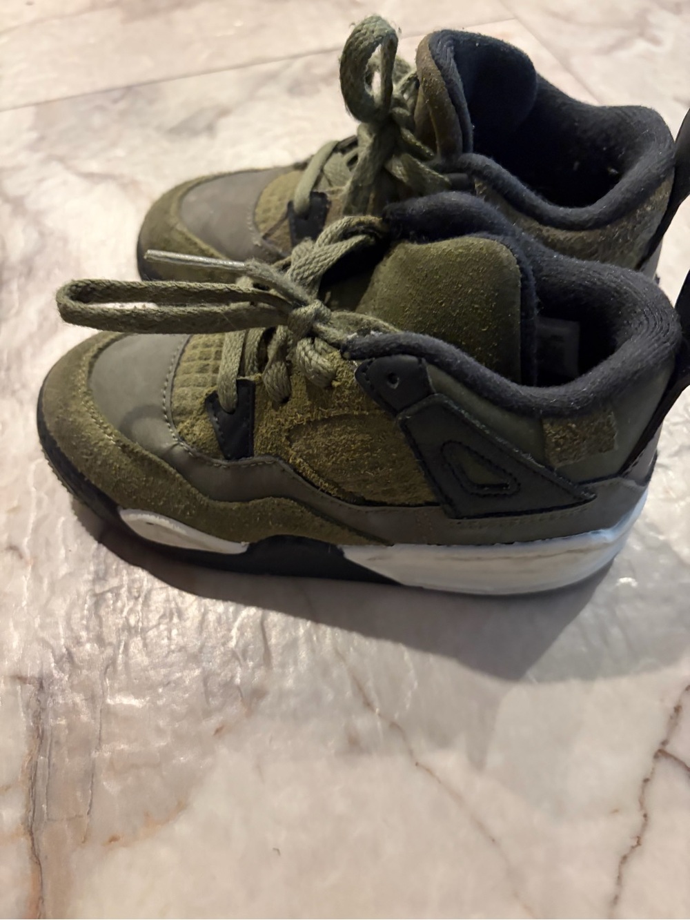 Nike Kids Olive Green High-Top Sneakers